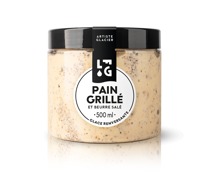 Crème glacée pain grillé et beurre salé