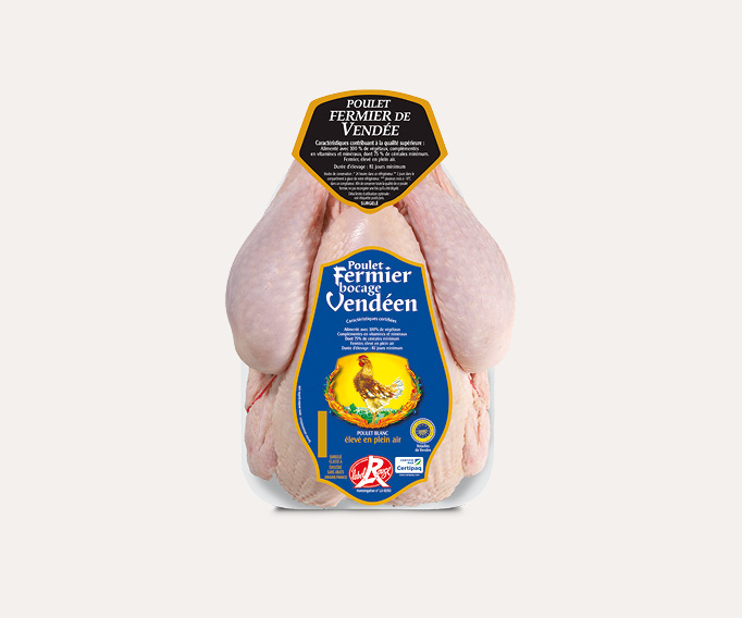 Poulet blanc fermier de Vendée Label Rouge 1.5kg
