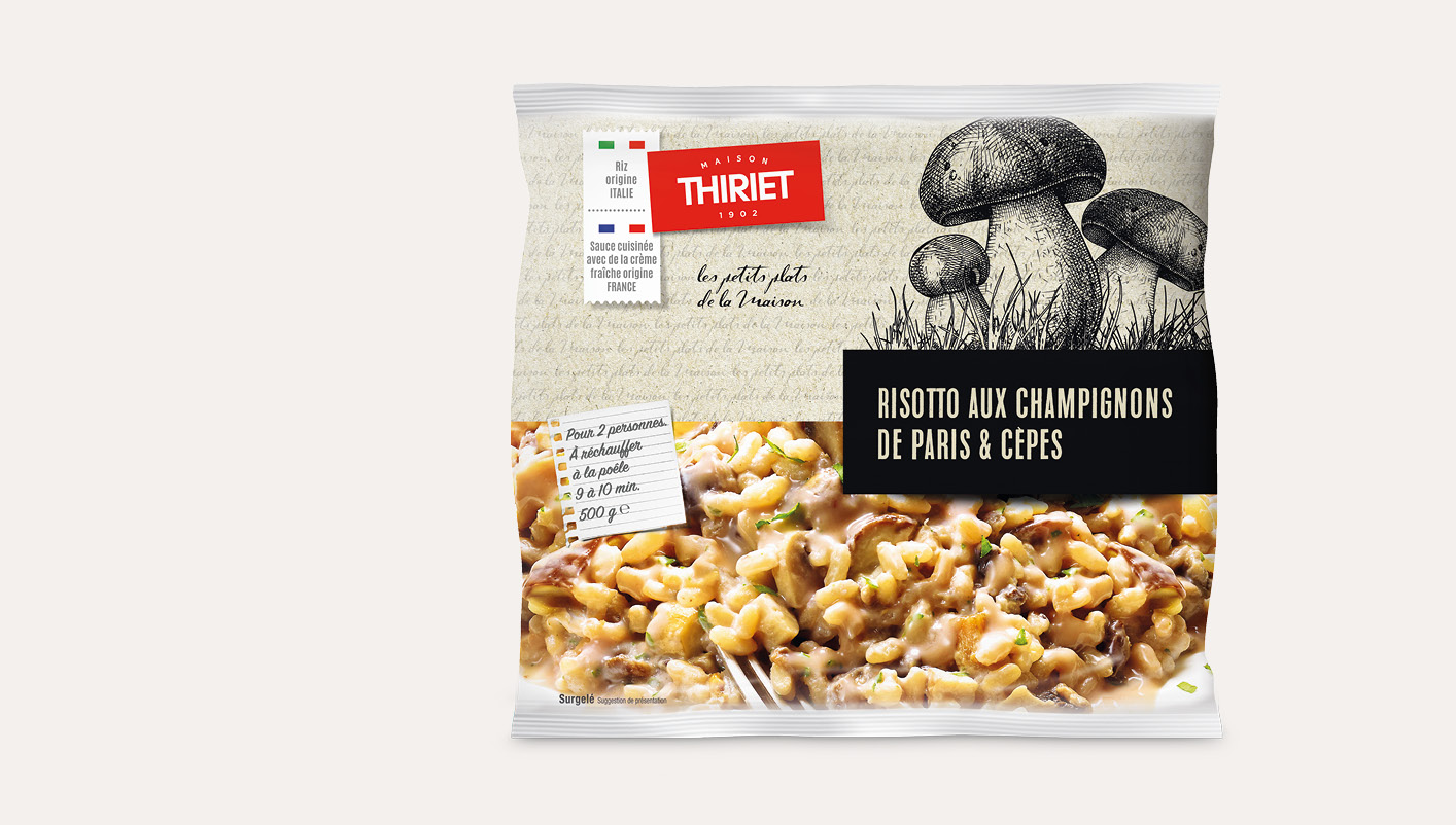 Risotto aux champignons de Paris et cèpes Le 2ème à -30%