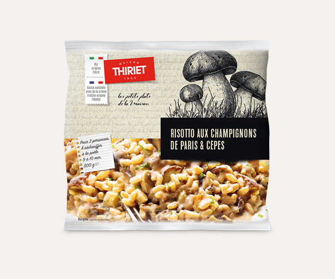 Risotto aux champignons de Paris et cèpes Le 2ème à -30%