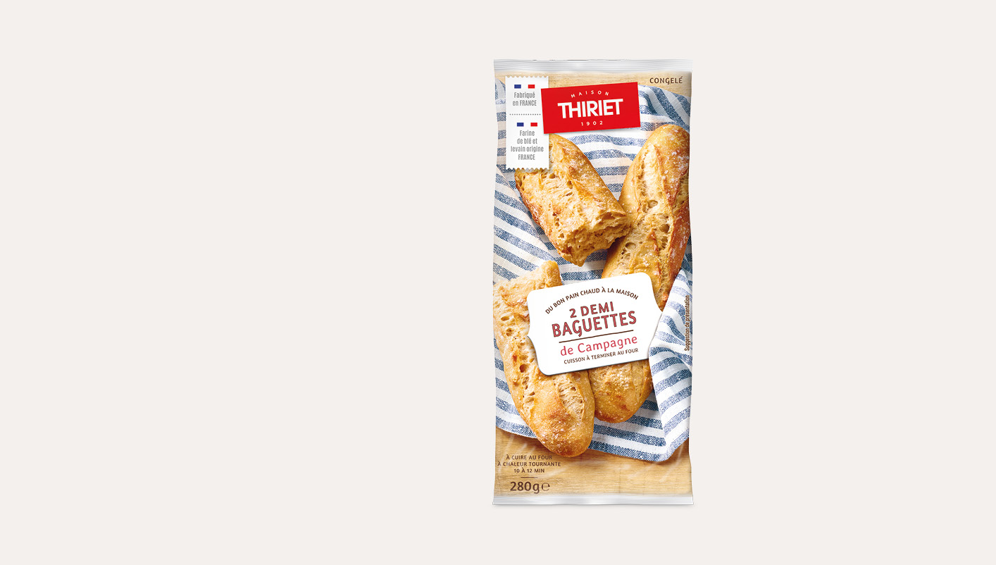 2 Demi-baguettes de campagne