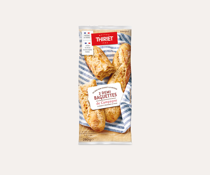 2 Demi-baguettes de campagne