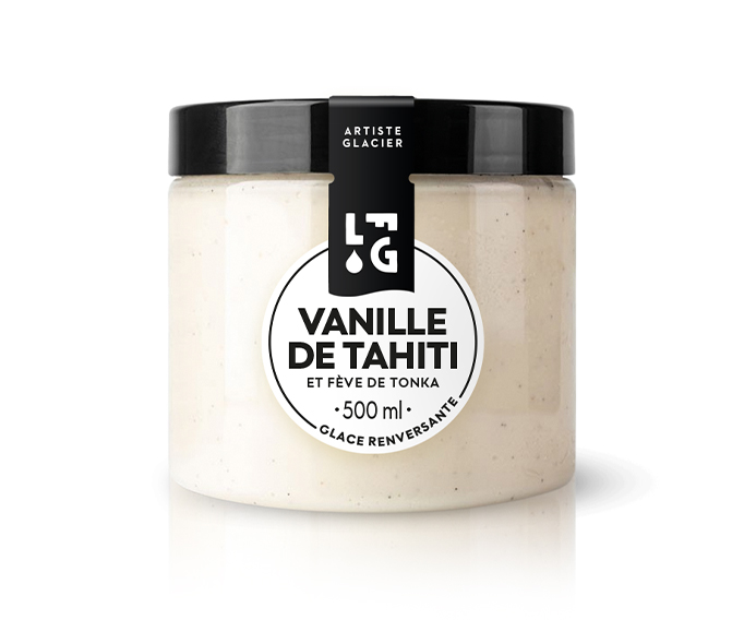 Crème glacée artisanale vanille de Tahiti et fève de tonka