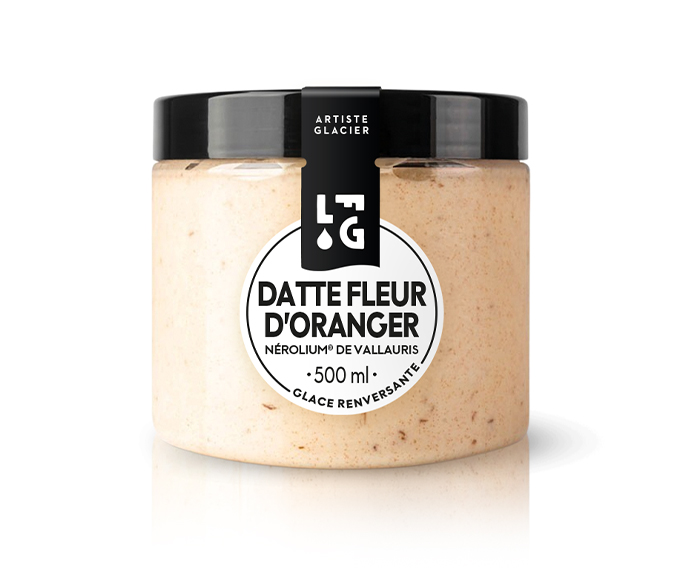 Crème glacée Datte Medjool et fleur d'oranger