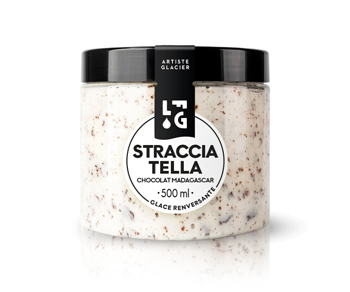 Crème glacée Stracciatella au chocolat noir de Madagascar