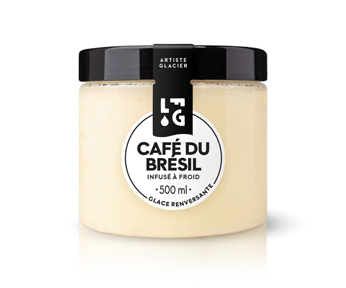 Crème glacée artisanale café du Brésil infusé à froid
