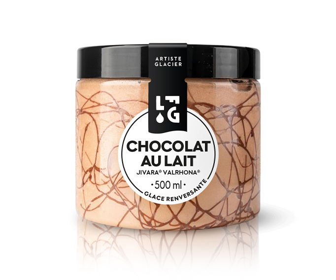 Glace artisanale au chocolat au lait Jivara® Valrhona®