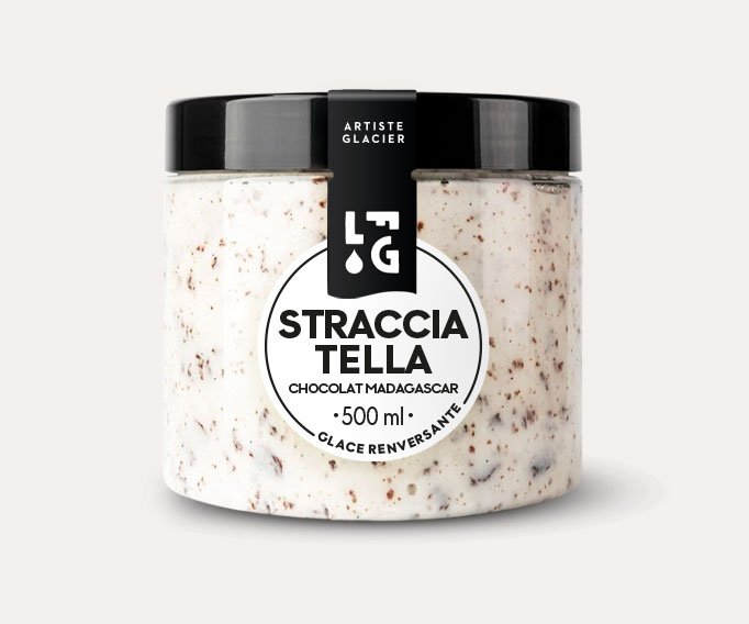 Crème glacée Stracciatella au chocolat noir de Madagascar