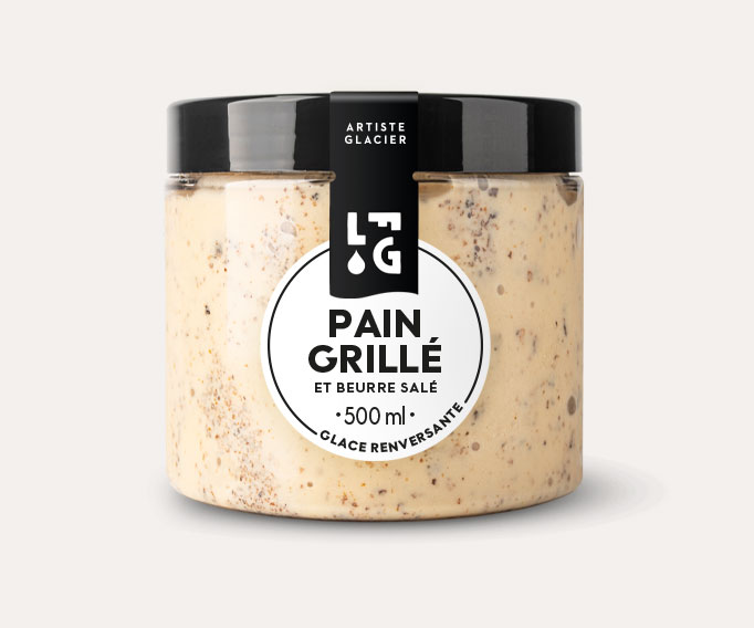 Crème glacée pain grillé et beurre salé