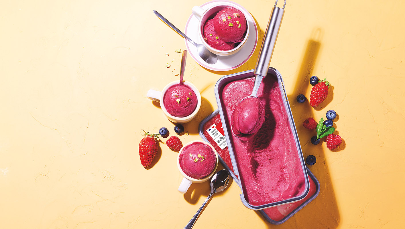 Sorbet fruits rouges