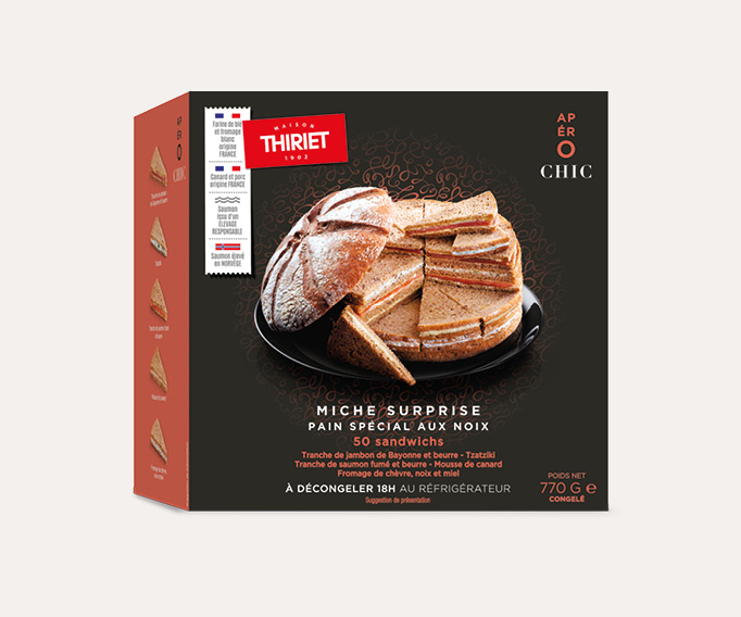 Miche surprise - pain spécial aux noix