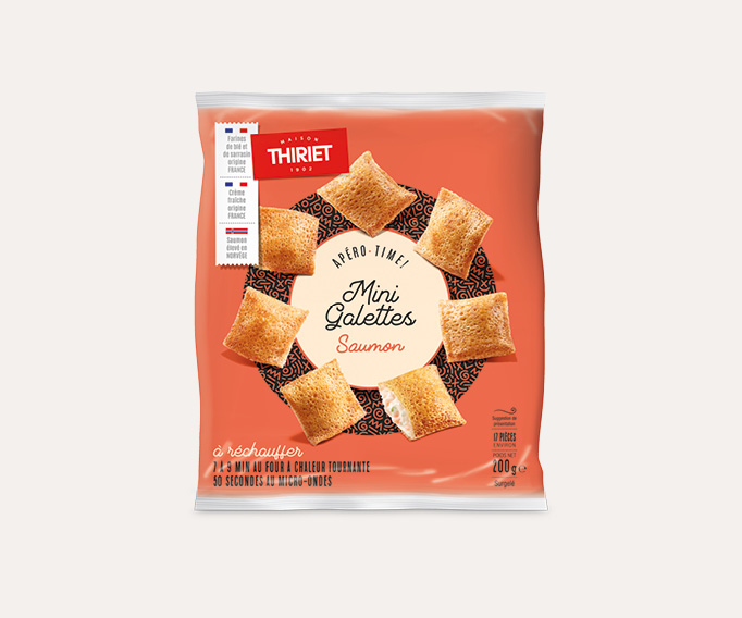Mini galettes saumon Le 2ème à -50%