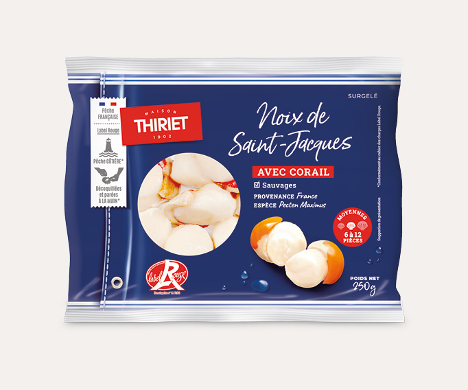 Noix de St-Jacques avec corail