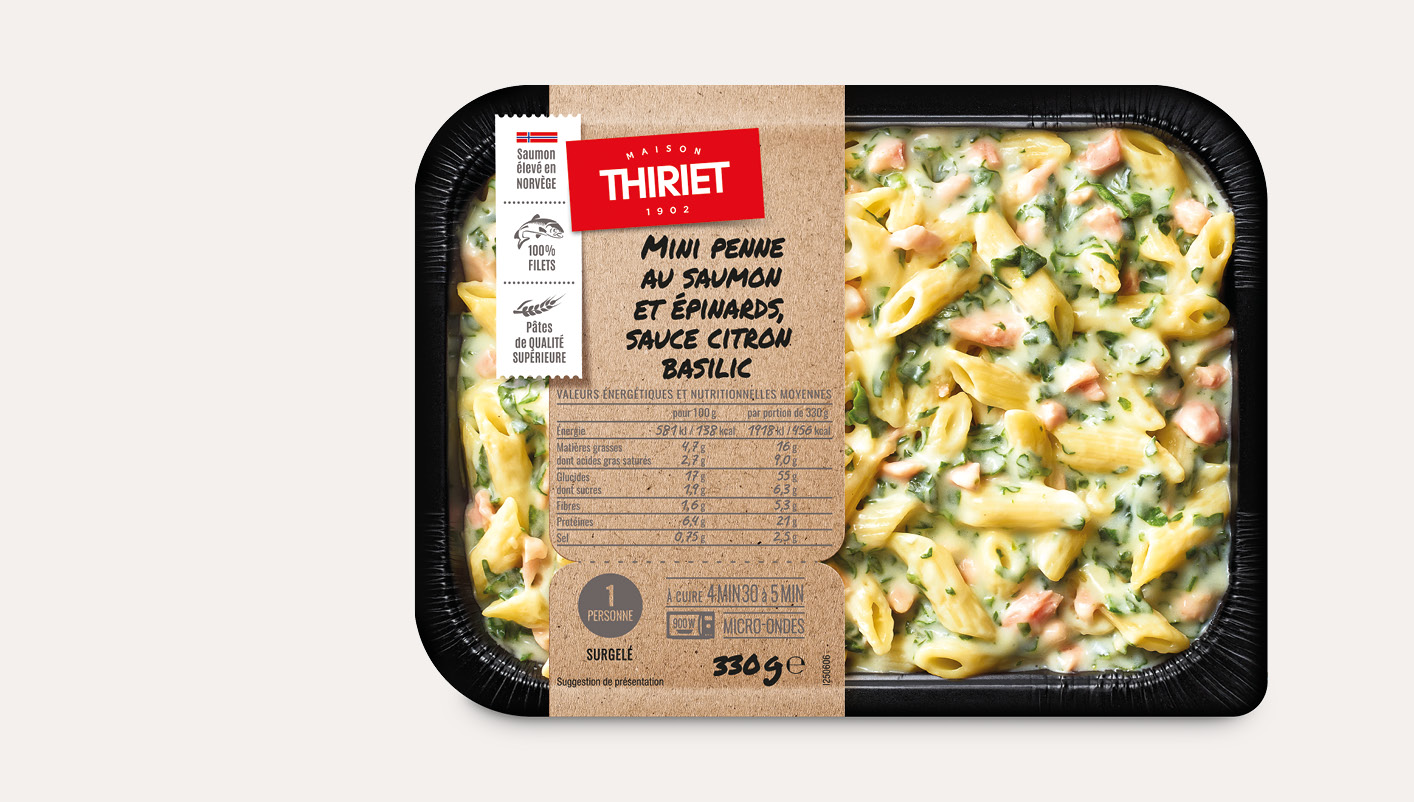 Plats cuisinés individuels au choix Le lot de 3