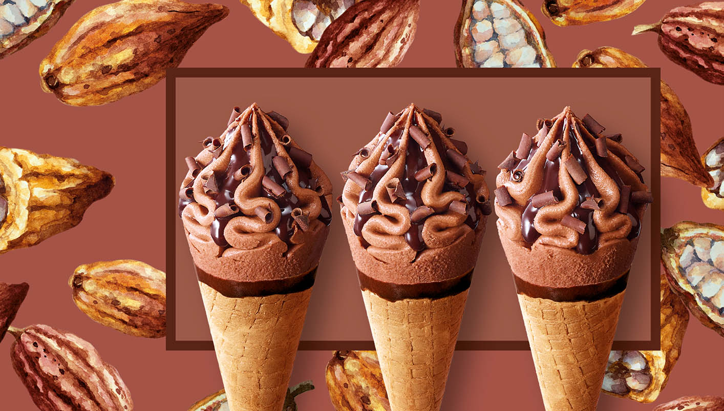 6 Mini cornets chocolat