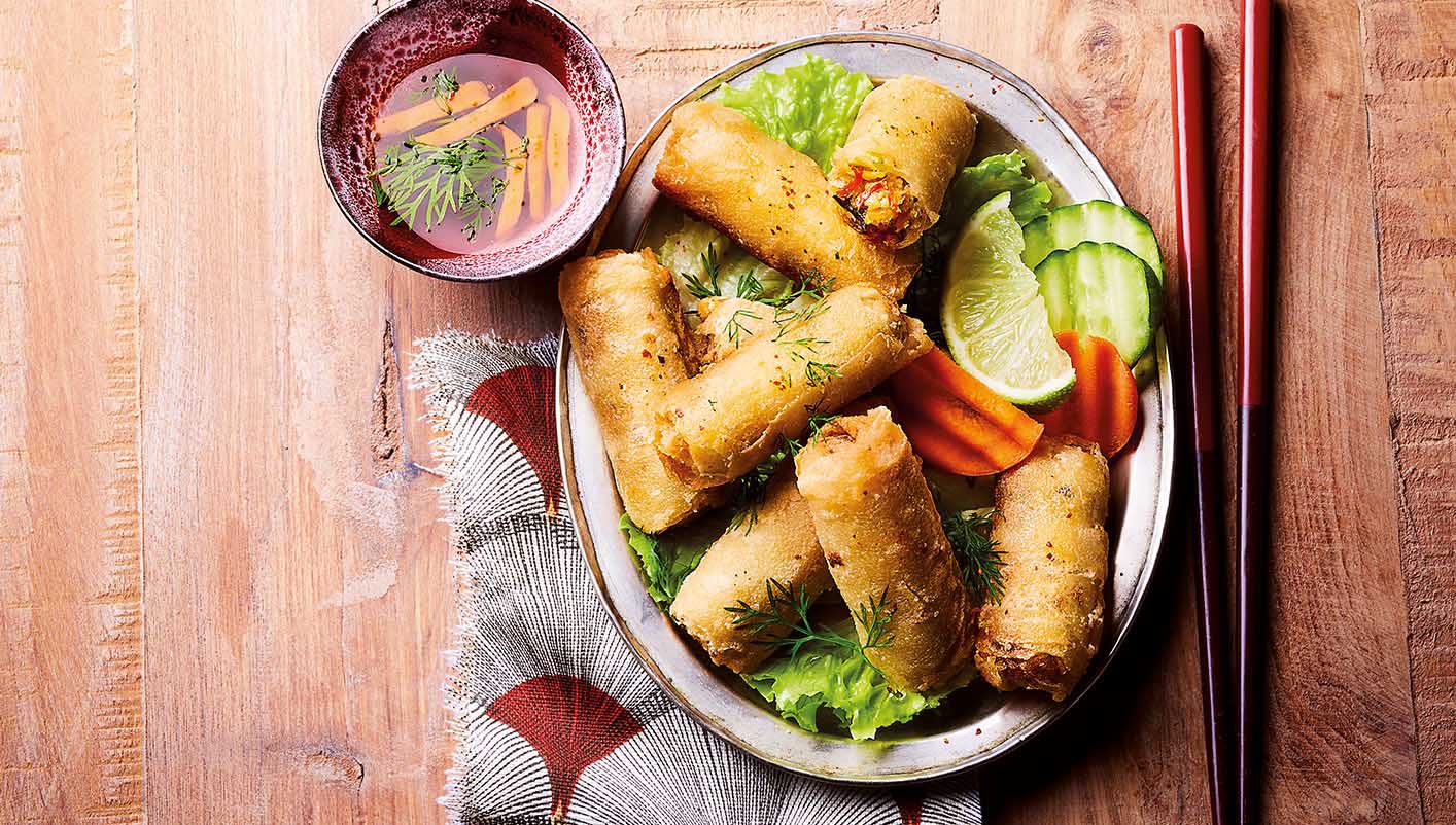 8 Mini nems crevette