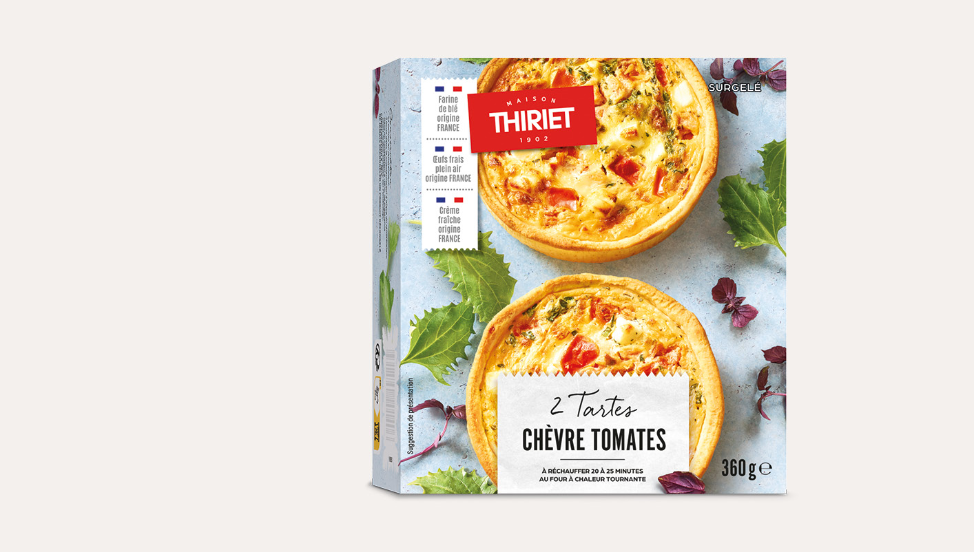 2 Tartes chèvre/tomates