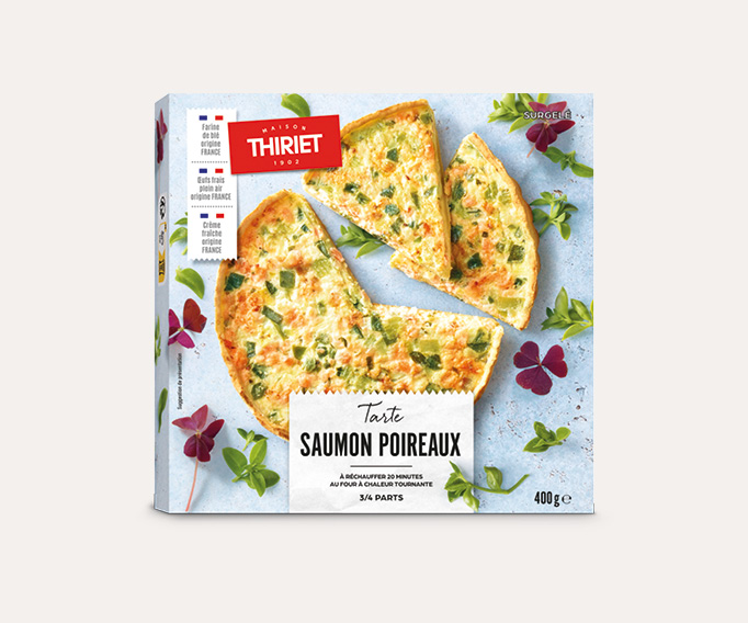 Tarte saumon/poireaux