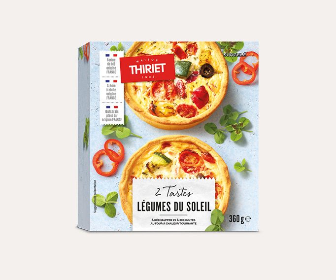 2 tartes légumes du soleil