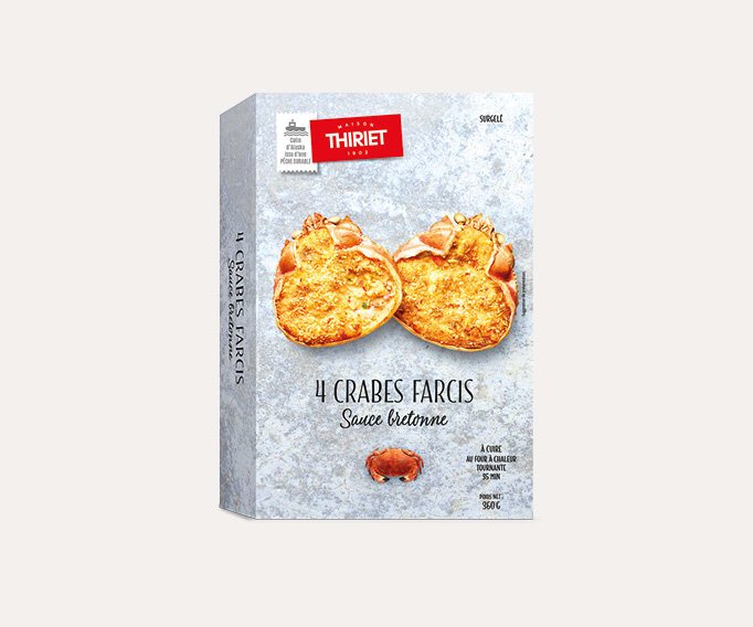 4 Crabes farcis, sauce bretonne