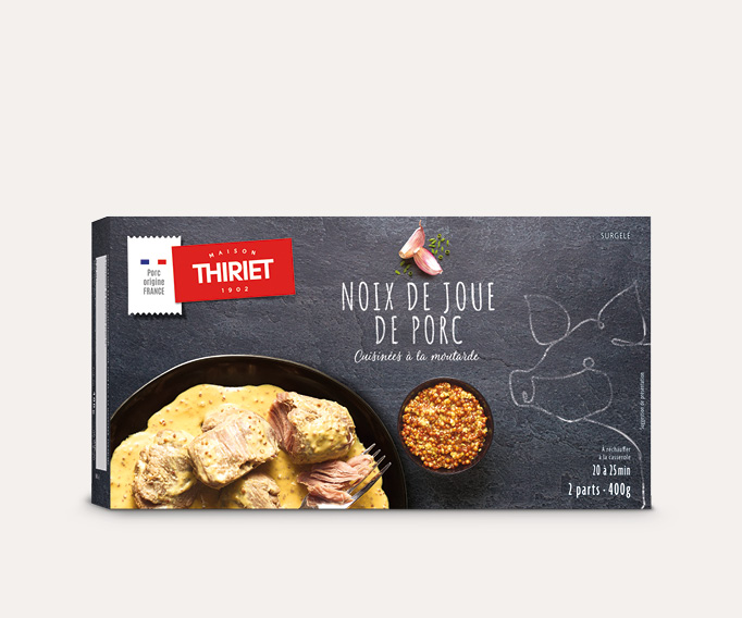 Noix de joue de porc à la moutarde
