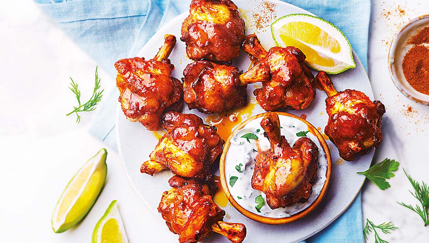 Manchons de poulet marinés barbecue