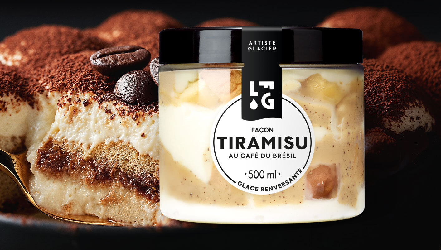 Glace Façon Tiramisu au café du Brésil