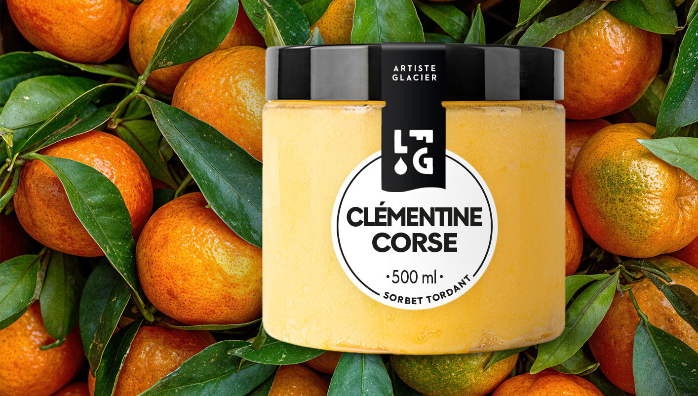 Sorbet plein fruit Clémentine de Corse