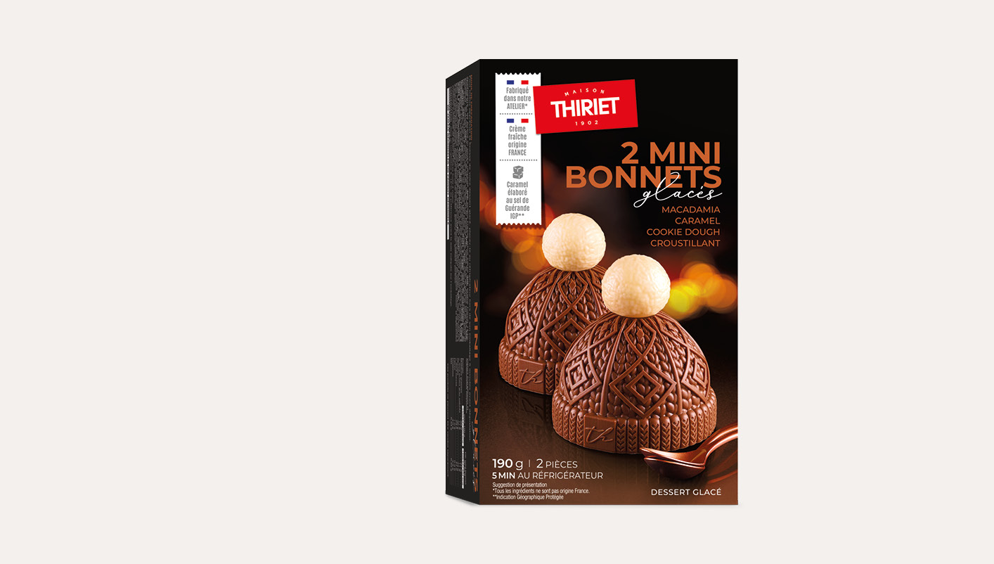 2 Mini bonnets glacés