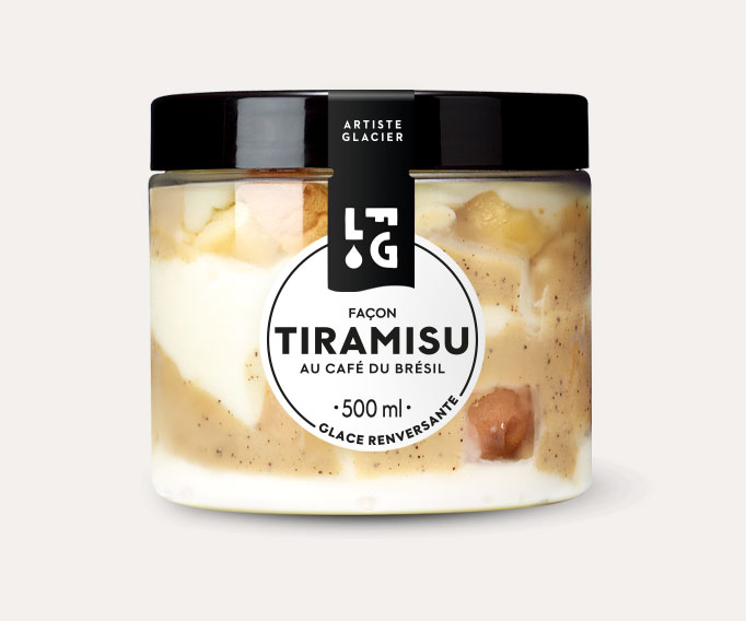 Glace Façon Tiramisu au café du Brésil