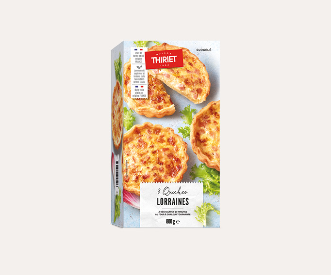 8 quiches lorraines