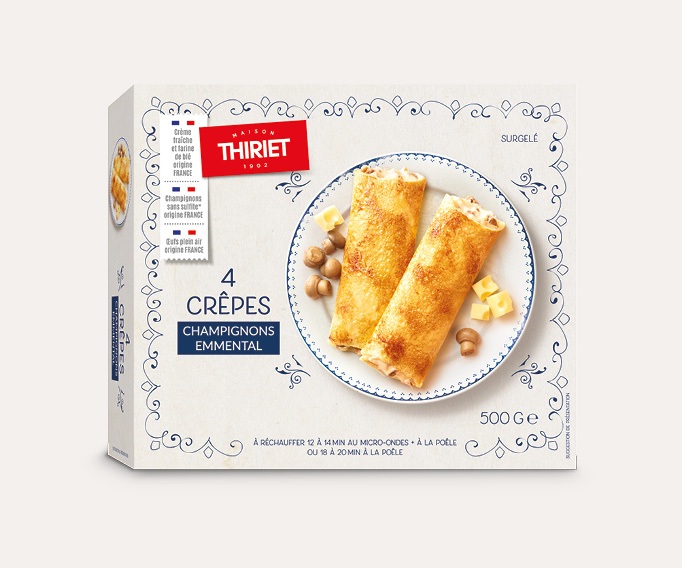 4 Crêpes champignons/emmental