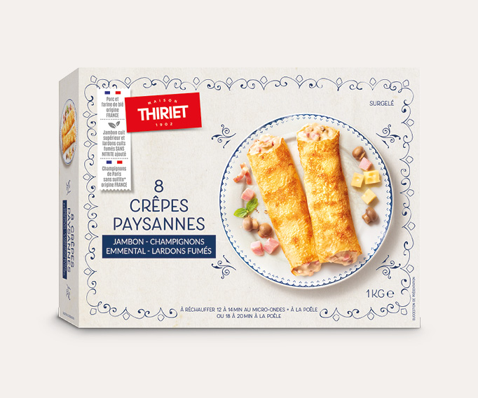 8 crêpes paysannes Le lot de 2