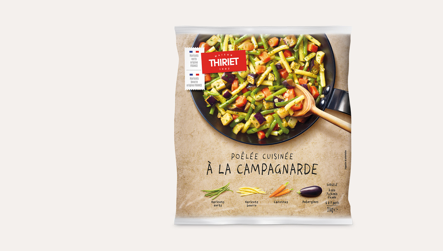 Poêlée cuisinée à la campagnarde