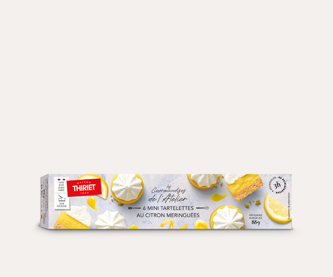 6 mini tartelettes au citron meringuées
