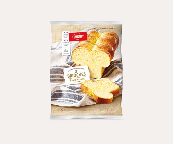 3 Brioches parisiennes pur beurre