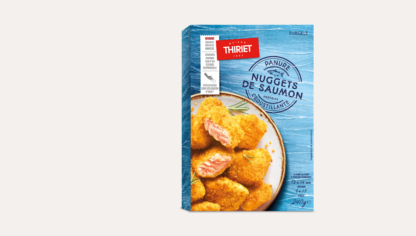 Nuggets de saumon panés