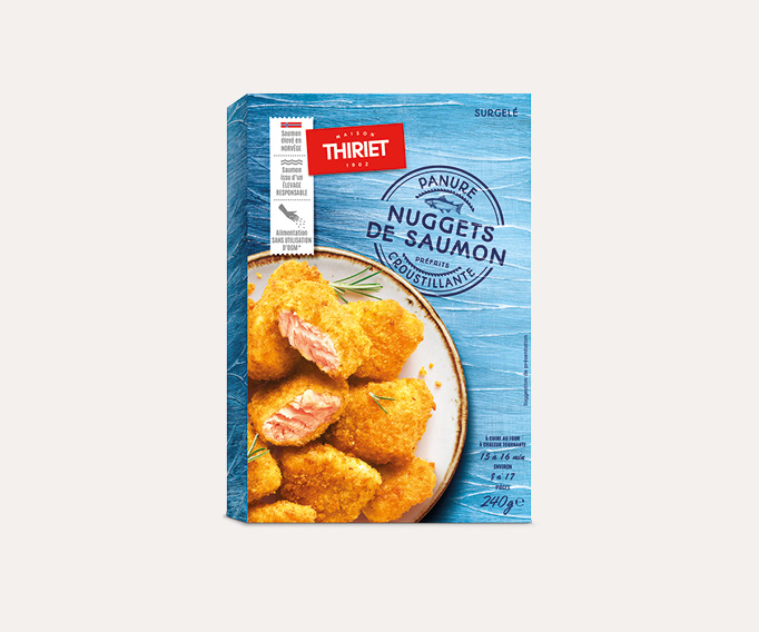 Nuggets de saumon panés