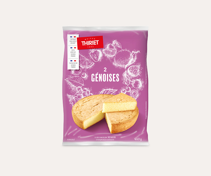 2 Génoises aux œufs frais