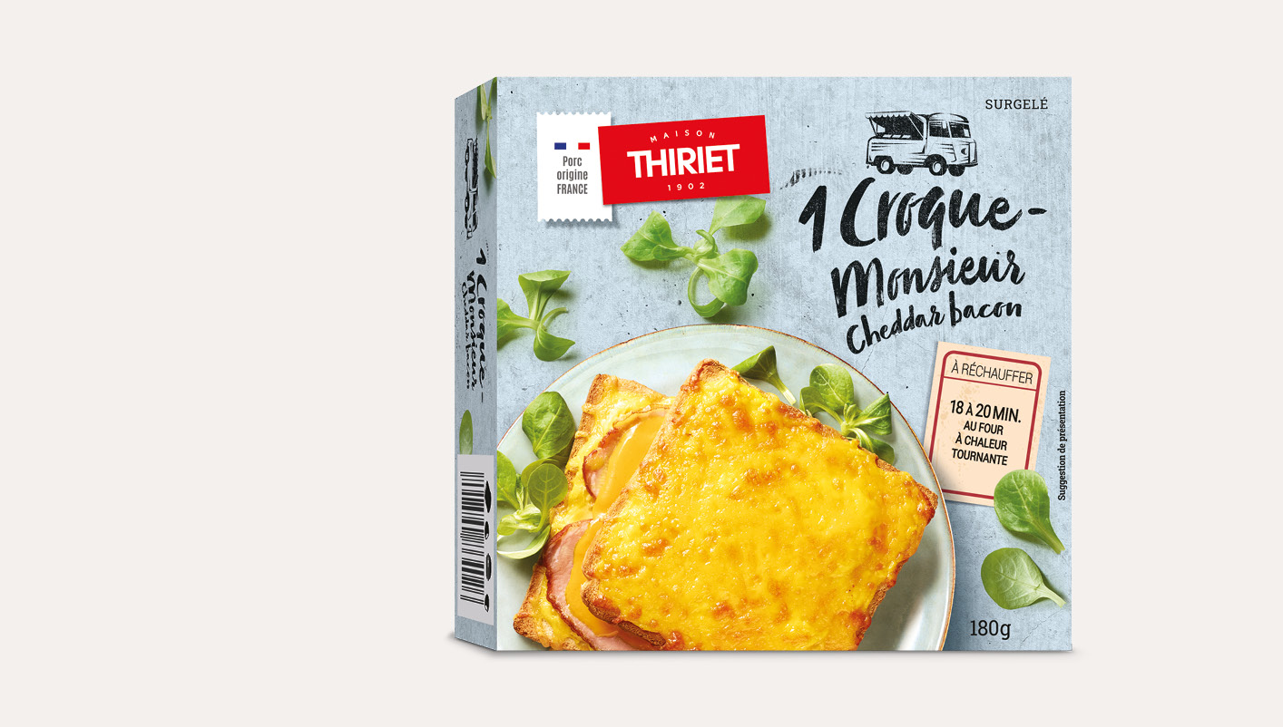 Croque-Monsieur cheddar bacon