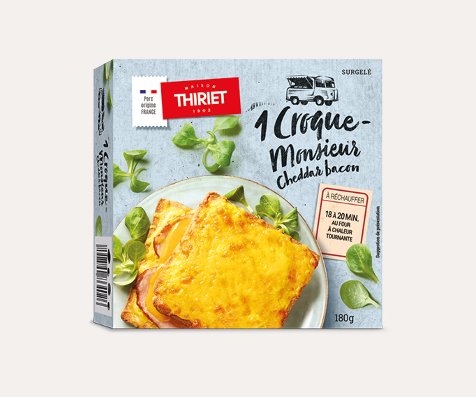 Croque-Monsieur cheddar bacon