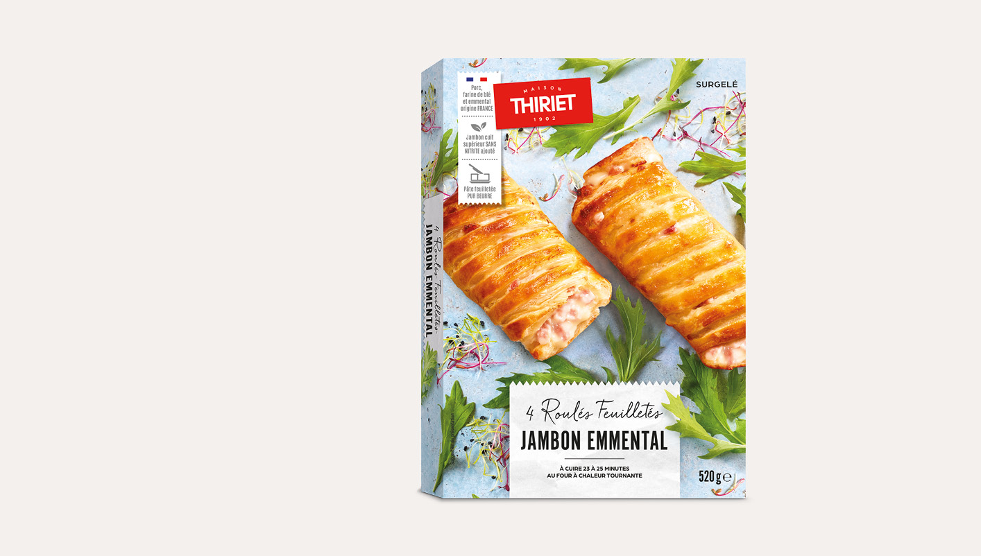 4 Roulés feuilletés jambon/emmental