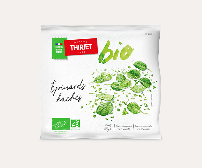 Épinards hachés biologiques