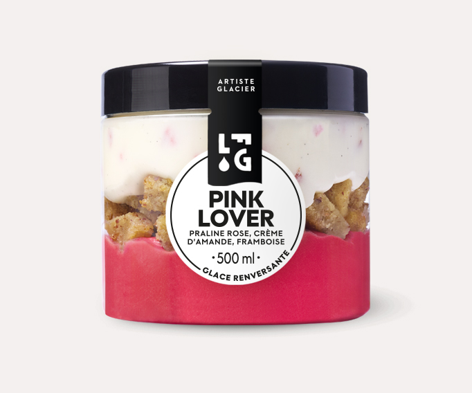 Pink lover - Praline rose, crème d'amande, framboise