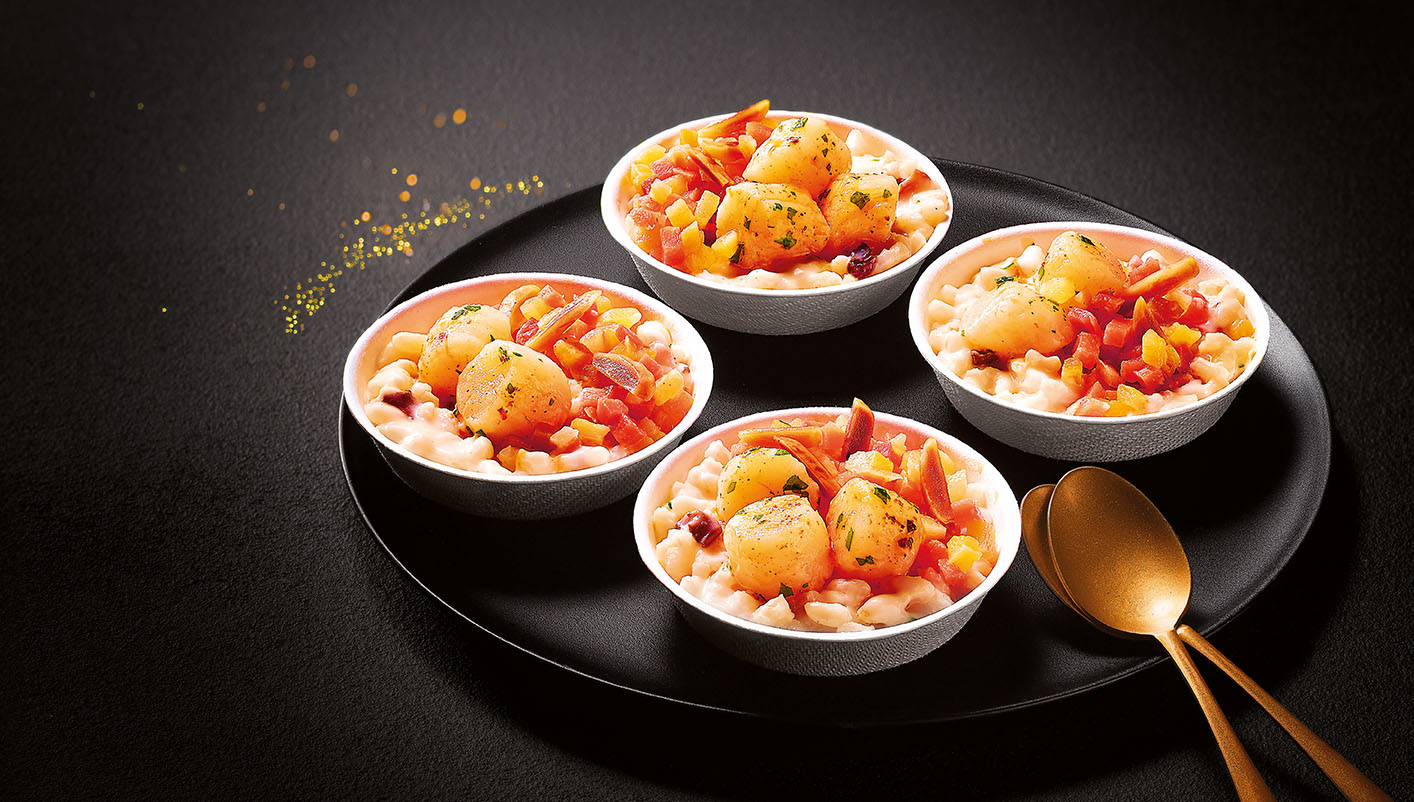 4 Mises en bouche à la noix de St-Jacques*