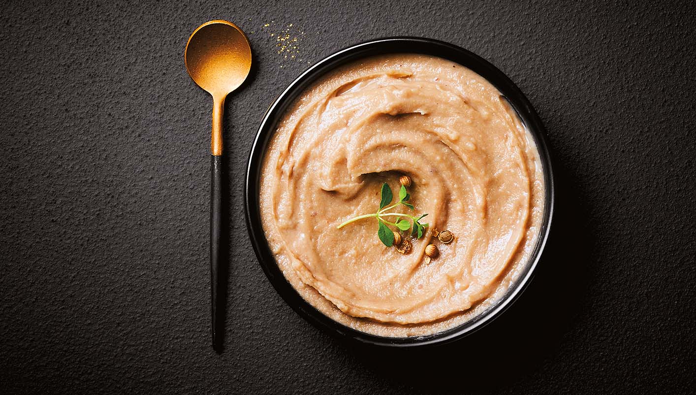 Purée de marrons et pommes de terre au lait et au beurre