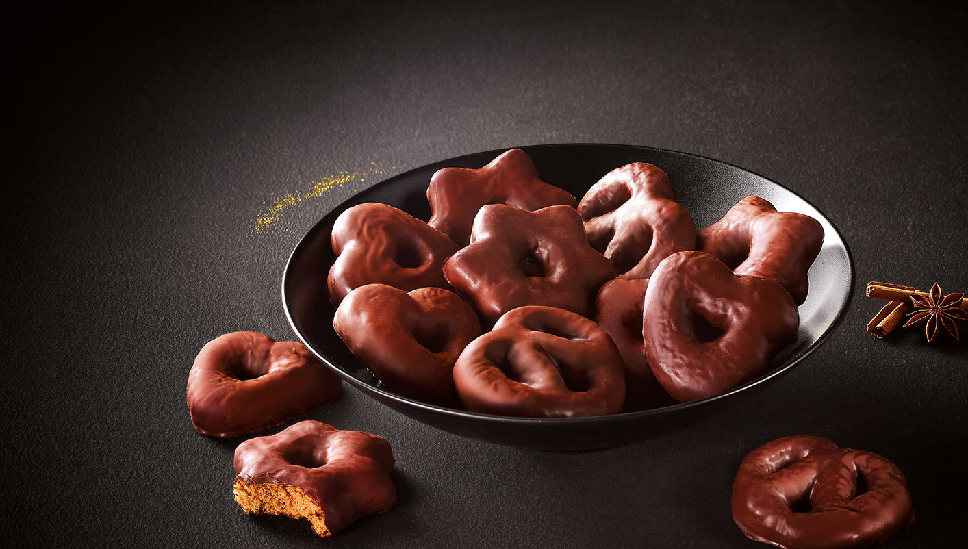 Pains d'épices enrobés chocolat