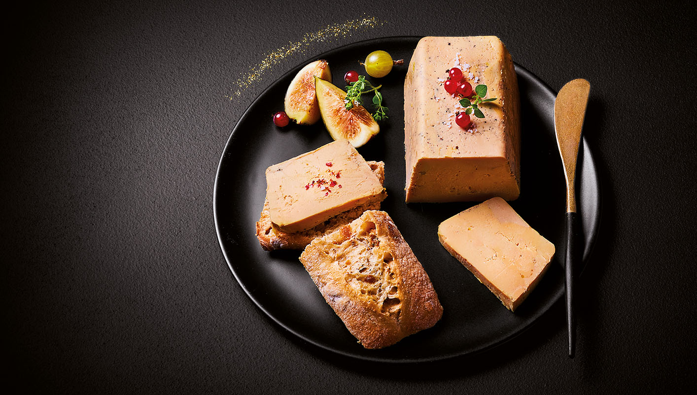 Foie gras de canard entier du Sud-Ouest à l'ancienne mi-cuit