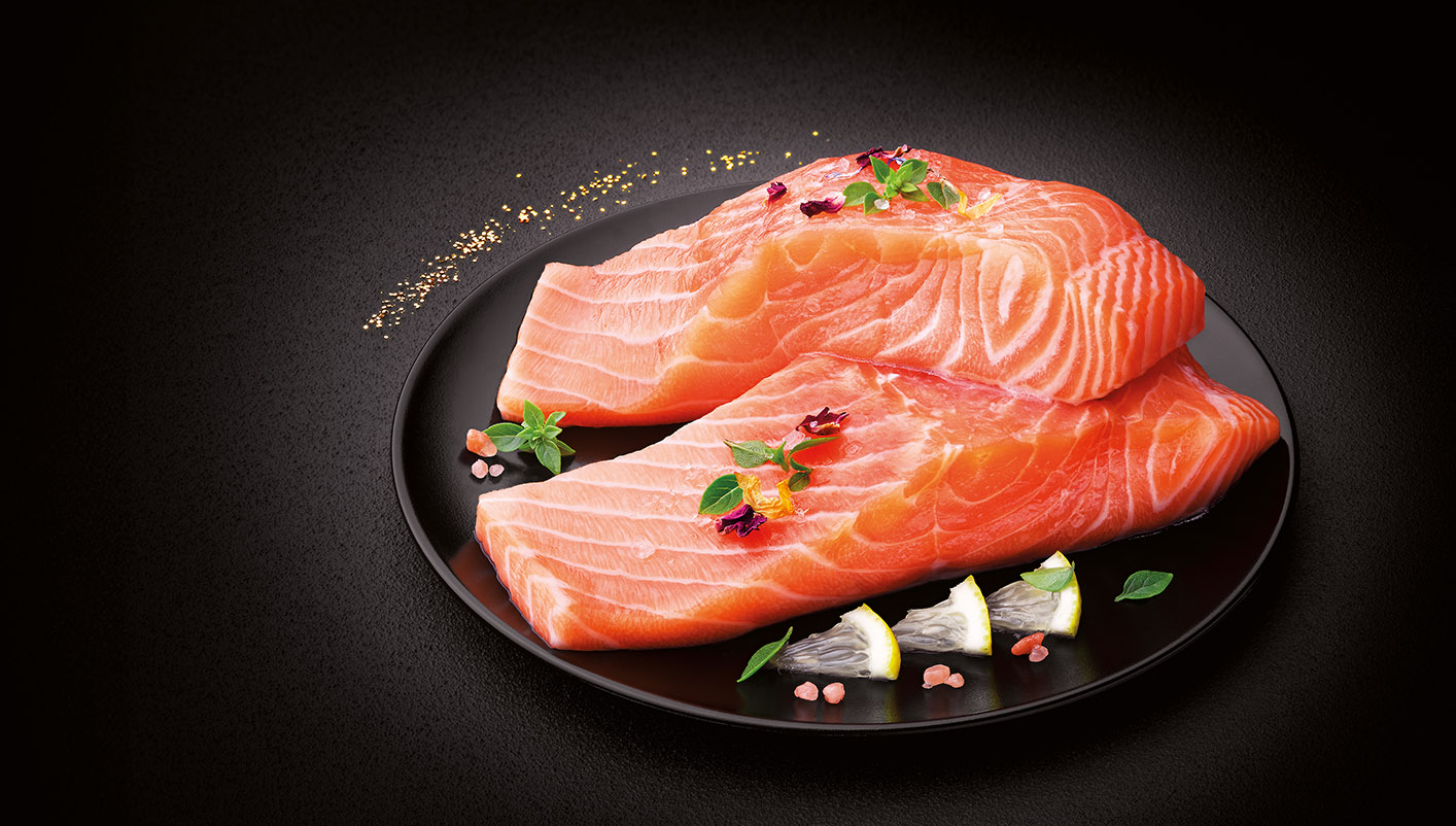 4 Pavés de saumon Atlantique sans peau Le lot de 2