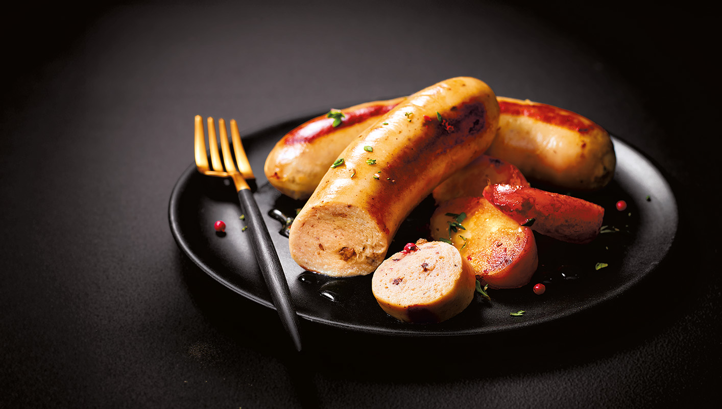 4 Boudins blancs supérieurs aux morilles, cèpes et Cognac